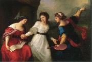Angelica Kauffmann Self-portrait Hesitating between the Arts of Music and Painting china oil painting artist